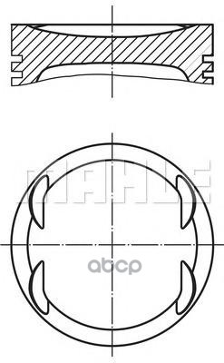 Поршень Двс Opel Astra/Corsa 1.4 16V X14xe =73.4 1.2X1.2x2 Std 00> Mahle/Knecht арт. 0121900