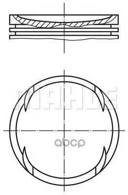 Поршень в комплекте Mahle/Knecht арт. 0308902