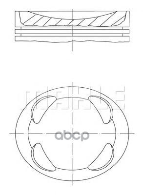 Поршень в комплекте Mahle/Knecht арт. 081pi00104000