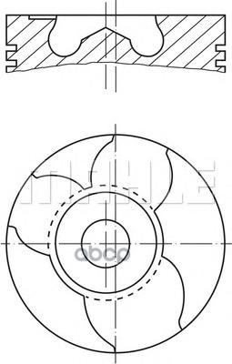 Поршень Двс Vw Lt28 2.8Tdi Auh =93 2.5X2x3 Std  02> Mahle/Knecht арт. 1511200