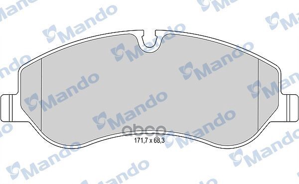 Колодки тормозные дисковые перед Mando арт. MBF015046