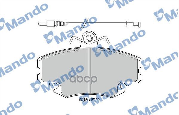 Колодки тормозные дисковые перед Mando арт. MBF015076