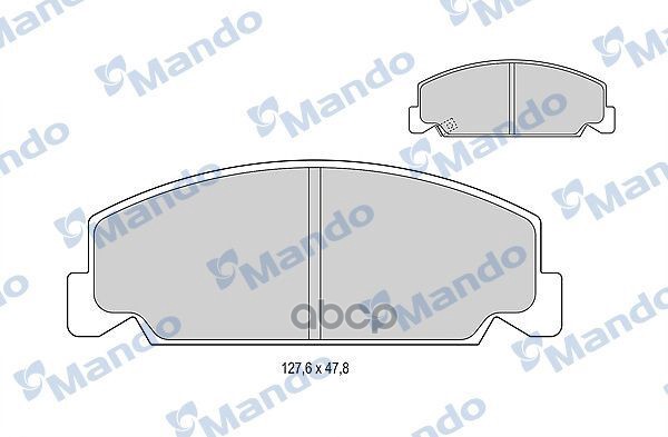 Колодки тормозные дисковые перед Mando арт. MBF015077