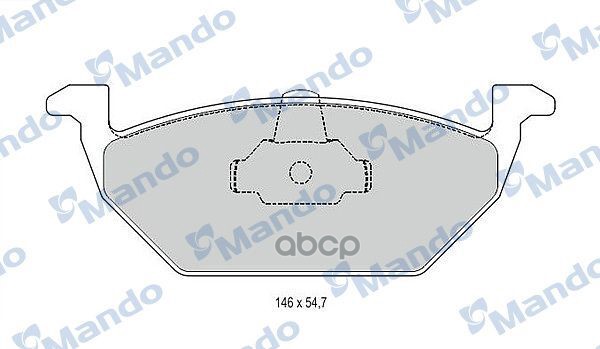 Колодки тормозные дисковые перед Mando арт. MBF015144