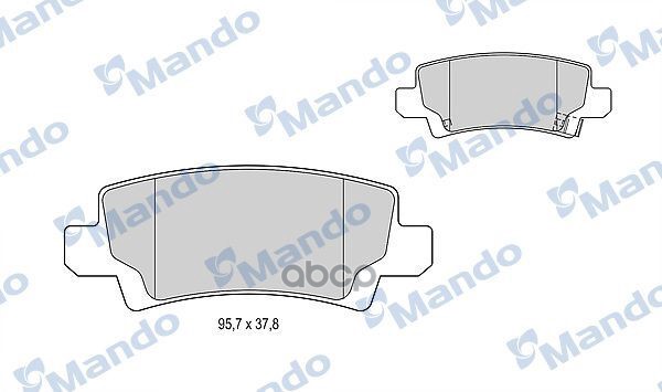 Колодки Тормозные Дисковые Зад Mando арт. MBF015176