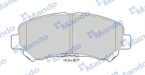 Колодки тормозные дисковые перед Mando арт. MBF015236