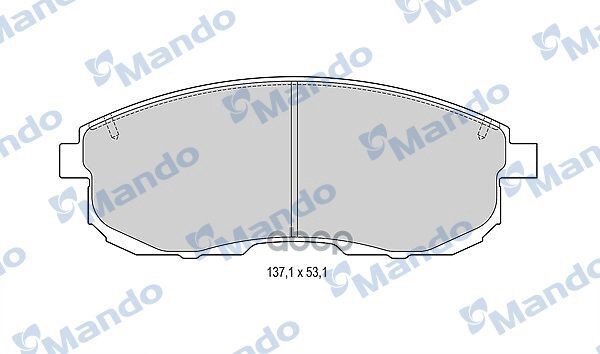 Колодки тормозные дисковые перед Mando арт. MBF015246
