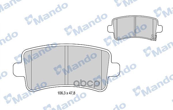 Колодки Тормозные Дисковые Opel Insignia 2008 >>) Mando арт. MBF015258