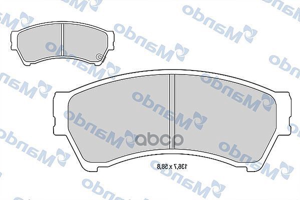 Колодки тормозные дисковые перед Mando арт. MBF015644