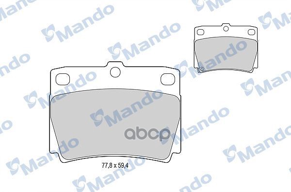 Колодки Тормозные Дисковые Зад Mando арт. MBF015716
