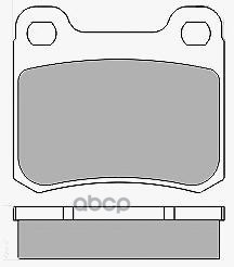 Колодки тормозные дисковые задние к-т MERCEDES-BENZ 190 (W201) E 1.8 (201.018) Mapco арт. 6184