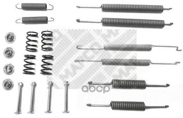 Комплект монтажный торм. колодок SKODA OCTAVIA  VW CADDY II  PASSAT 35i  SEAT INCA Mapco арт. 9174