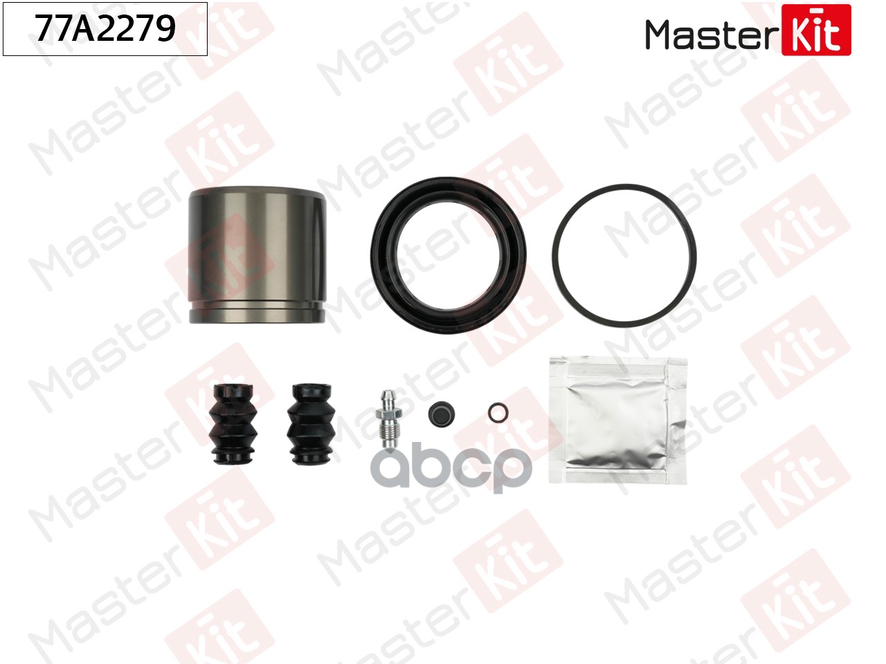 Ремкомплект тормозного суппорта+поршень Mercedes-Benz E-CLASS (W211) 2002 - 2009 77A2279 MasterKit арт. 77A2279