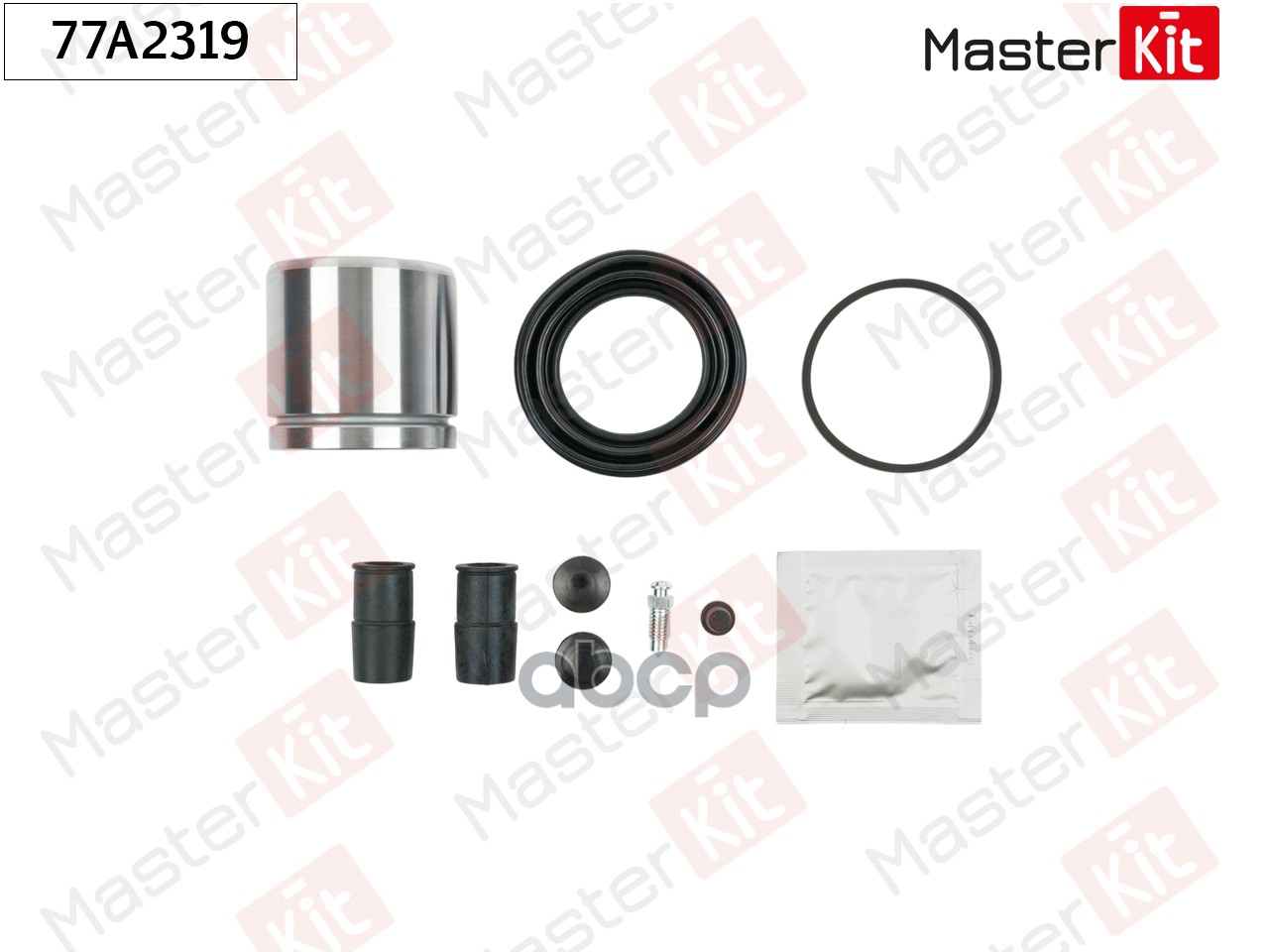 Ремкомплект тормозного суппорта+поршень Mercedes-Benz S-CLASS (W220) 1998 - 2005 77A2319 MasterKit арт. 77A2319