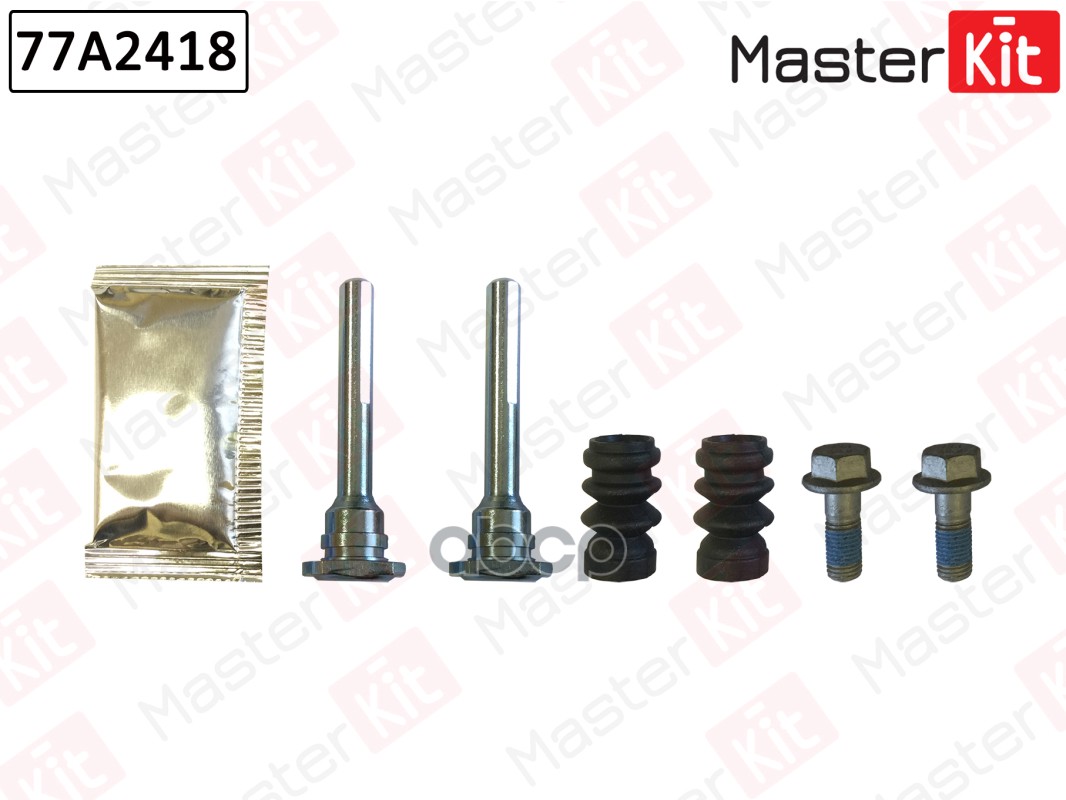 Комплект направляющих тормозного суппорта NISSAN ALMERA N15, SUNNY, PULSAR, 100NX (B13) 100 NX 03-90 77A2418 MasterKit арт. 7...