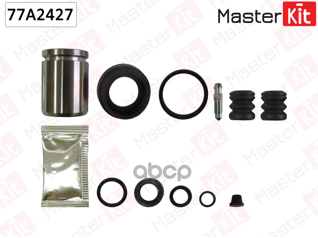 Ремкомплект тормозного суппорта+поршень AUDI 100 01-82-01-91, VOLKSWAGEN GOLF II  77A2427 MasterKit арт. 77A2427