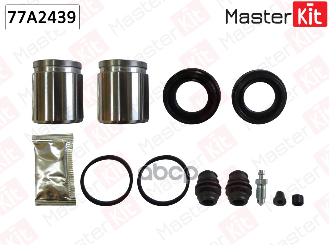 77A2439 Ремкомплект тормозного суппорта + поршень Nissan X-TRAIL (T30) 2001 - 2013 MasterKit арт. 77a2439