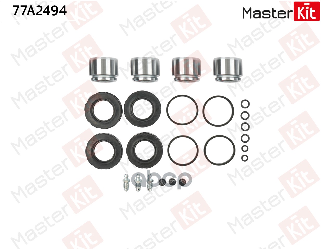 Ремкомплект тормозного суппорта+поршень Mercedes-Benz T1 автобус (601, 602) 1977 - 1996 MasterKit арт. 77A2494