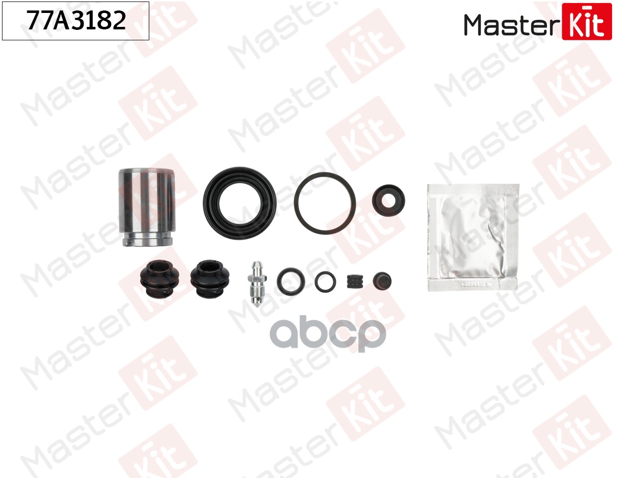 Ремкомплект тормозного суппорта+поршень Hyundai ix20 (JC) 2010 - MasterKit арт. 77A3182