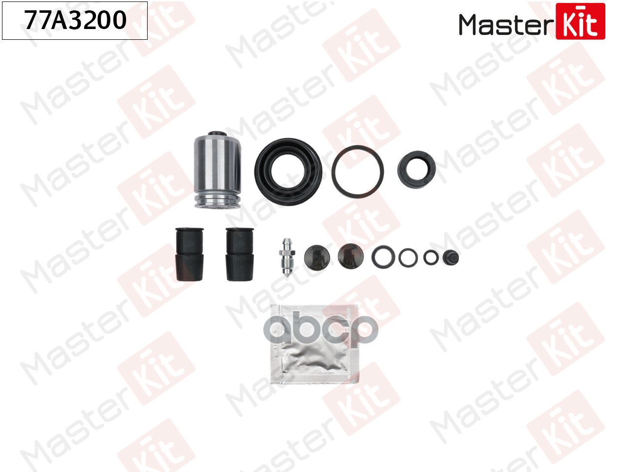 Ремкомплект тормозного суппорта+поршень с механизмом MINI MINI (R50, R53) 2001 - 2006 MasterKit арт. 77A3200