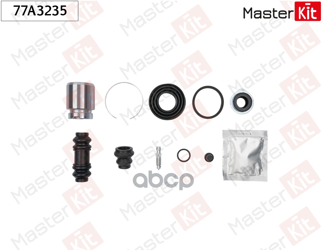 Ремкомплект тормозного суппорта+поршень с механизмом Mitsubishi CARISMA (DA_) 1995 - 2006 MasterKit арт. 77A3235