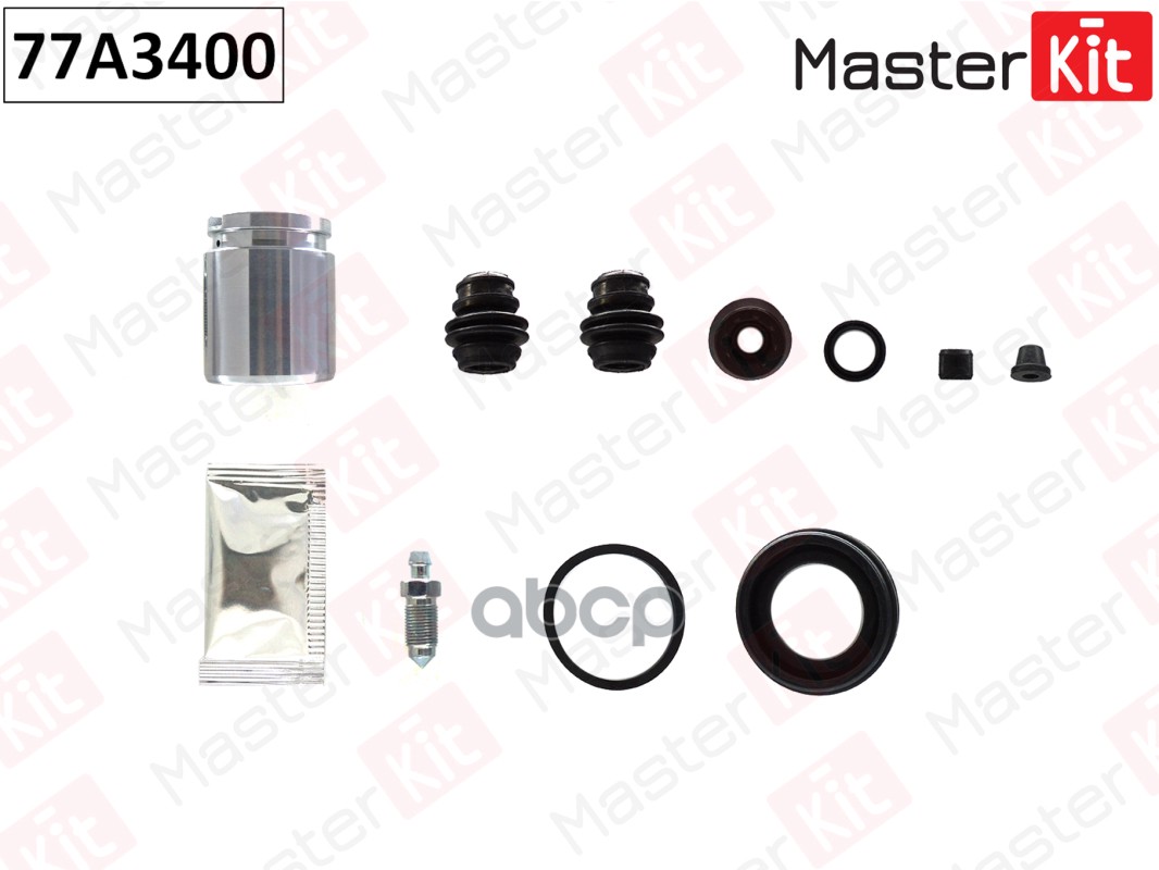 Ремкомплект тормозного суппорта+поршень TOYOTA URBAN CRUISER 09-, COROLLA 06-, IQ 09-, PRIUS 77A3400 MasterKit арт. 77A3400