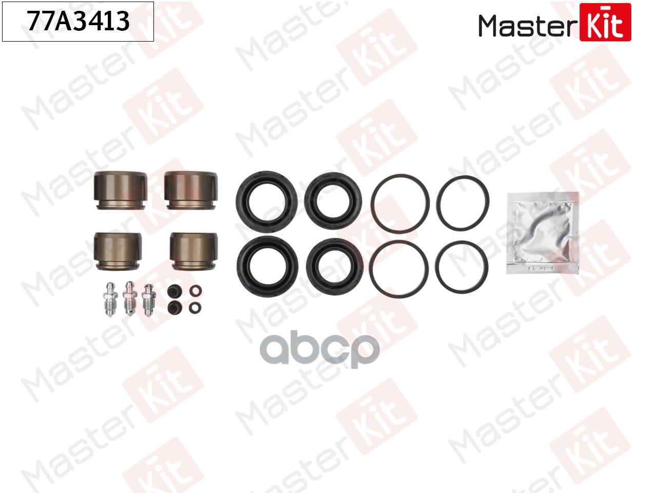 Ремкомплект тормозного суппорта+поршень Volvo S60 I (384) 2000 - 2010 MasterKit арт. 77A3413