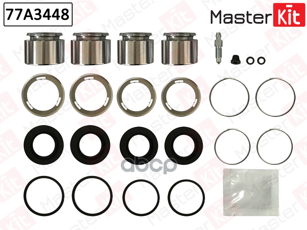 Ремкомплект тормозного суппорта+поршень Mercedes-Benz E-CLASS (W124) 1993 - 1996 MasterKit арт. 77A3448