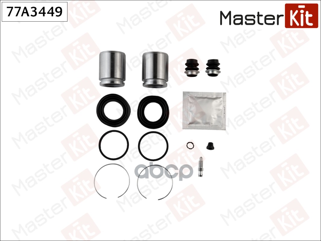 Ремкомплект тормозного суппорта+поршень Toyota AVENSIS (_T22_) 1997 - 2003 MasterKit арт. 77A3449