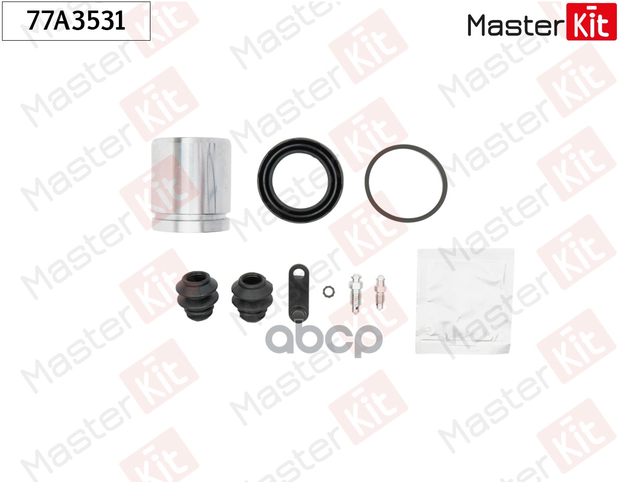Ремкомплект тормозного суппорта+поршень Smart FORTWO Cabrio (451) 2007 - MasterKit арт. 77A3531