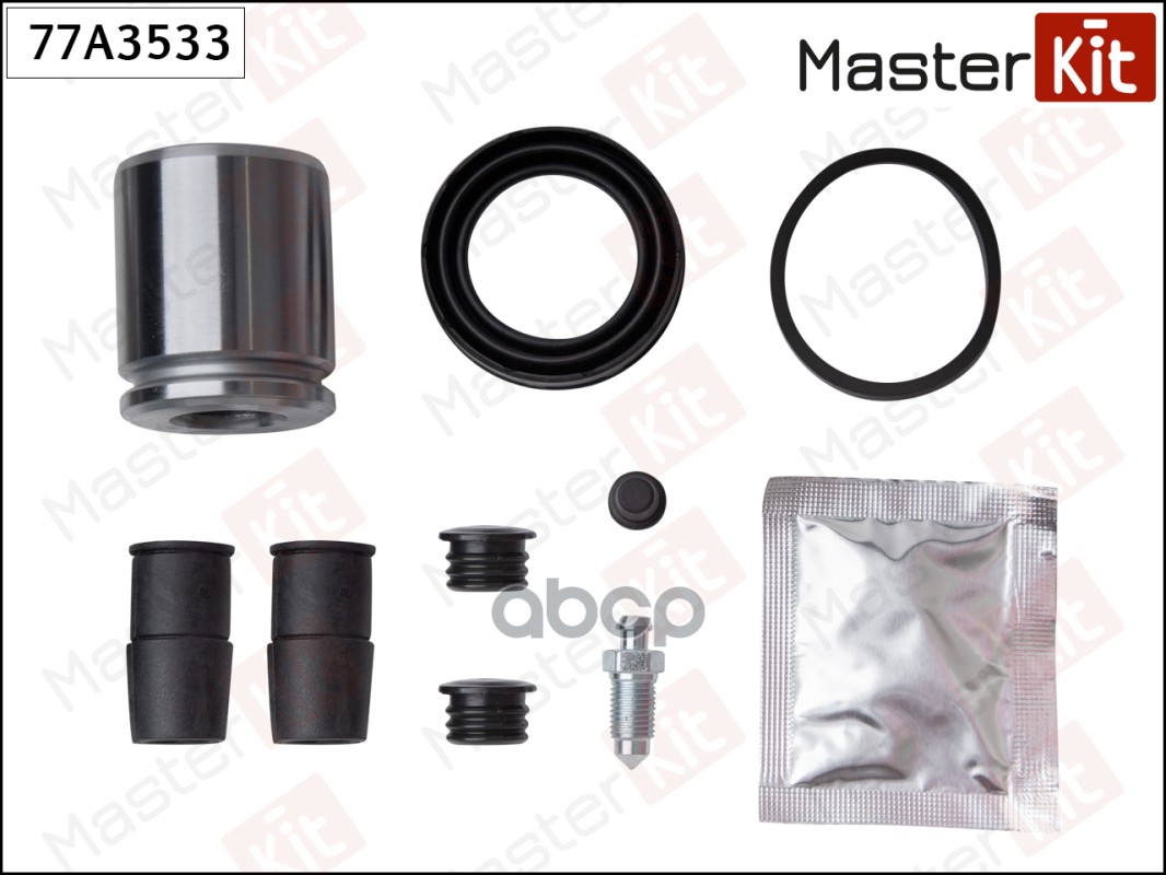 77A3533 Ремкомплект тормозного суппорта + поршень Chrysler VOYAGER IV (RG  RS) 1999 - 2008 MasterKit арт. 77a3533