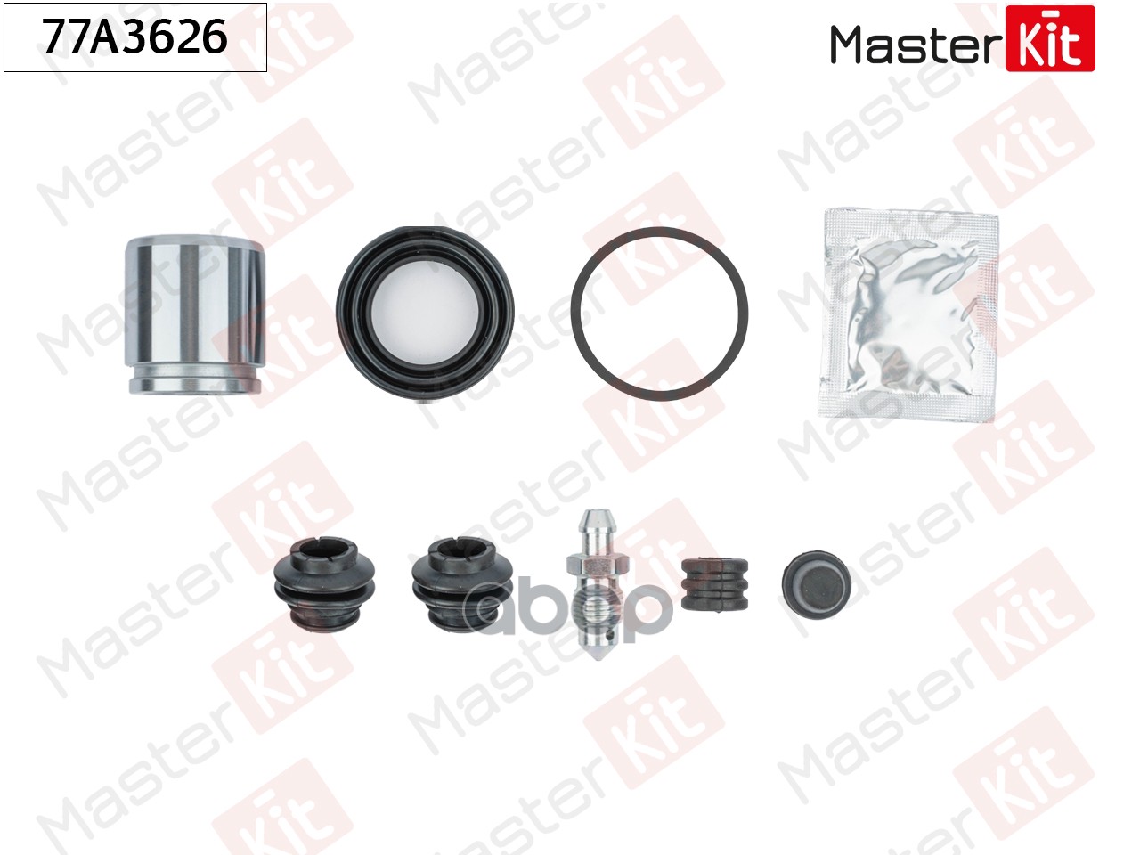 Ремкомплект тормозного суппорта+поршень Hyundai ix55 2006 - MasterKit арт. 77A3626