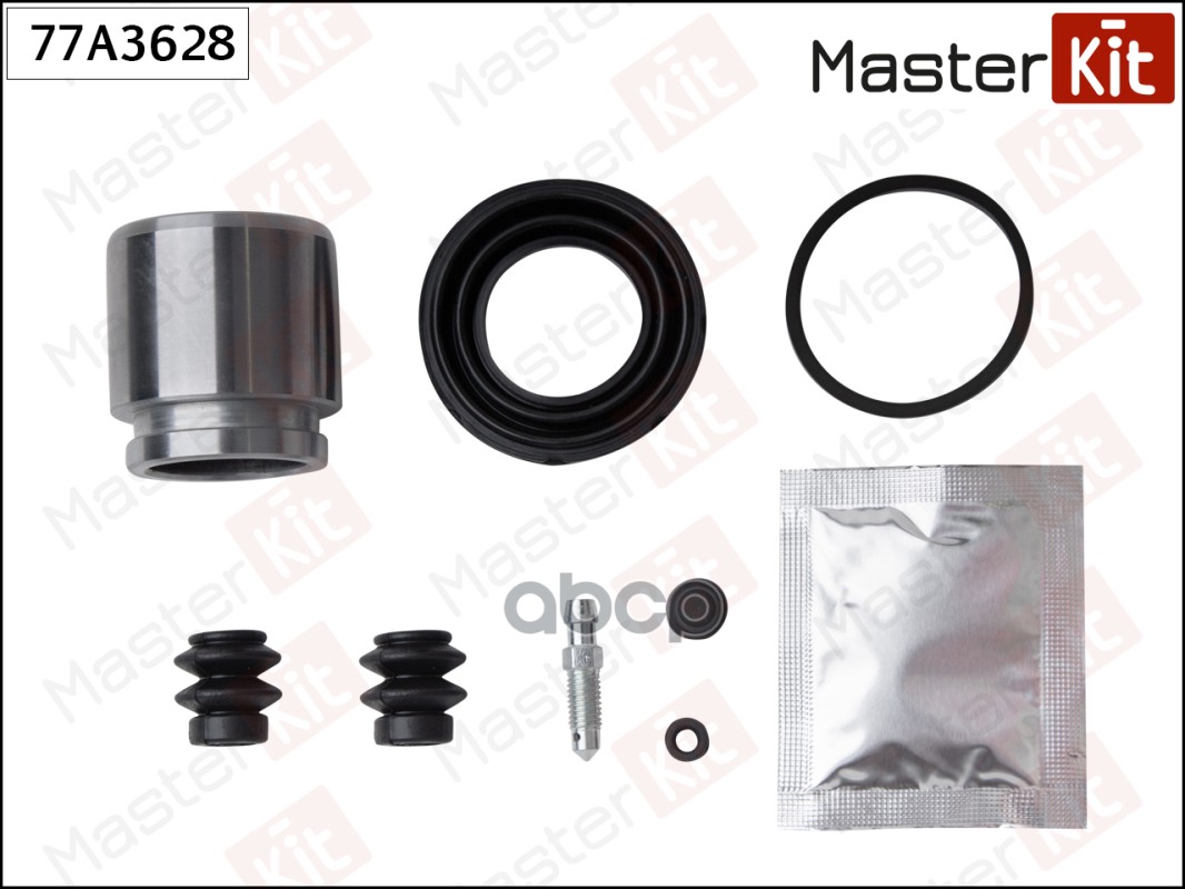 77A3628 Ремкомплект тормозного суппорта + поршень Infiniti QX60 2012 -  Nissan QASHQAI / QASHQAI +2 MasterKit арт. 77a3628