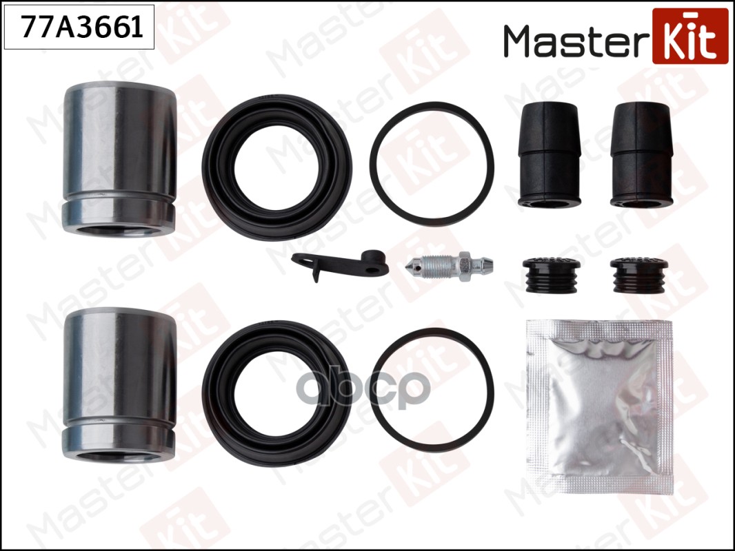 Ремкомплект тормозного суппорта + поршень MERCEDES E-CLASS (W211,S211) 3-02 - 77A3661 MasterKit арт. 77A3661