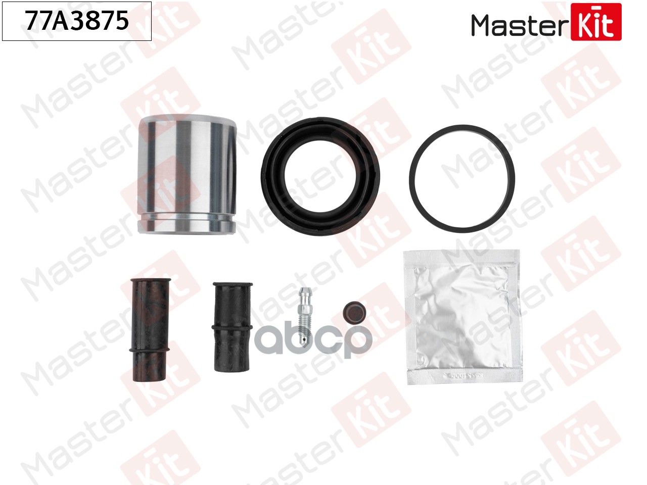 Ремкомплект тормозного суппорта+поршень Volkswagen POLO CLASSIC (6V2) 1995 - 2009 MasterKit арт. 77A3875