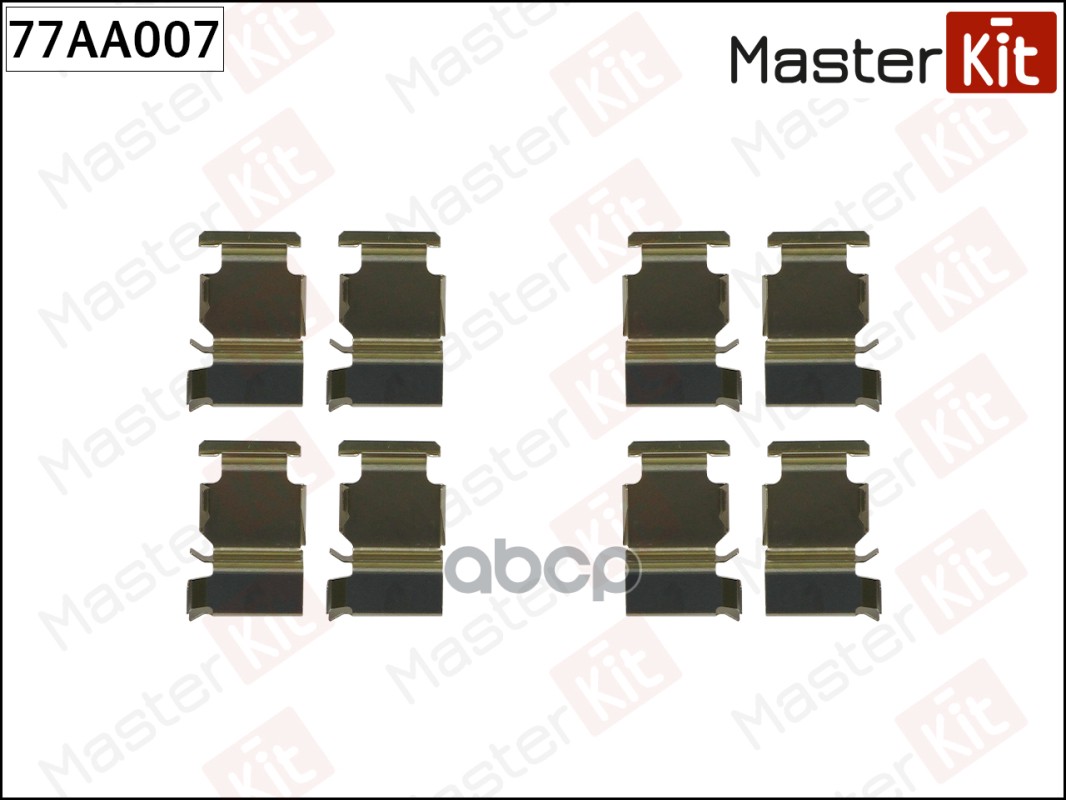 Комплект установочный тормозных колодок Toyota Land Cruiser Prado(_J12_) 02-10 MasterKit арт. 77AA007