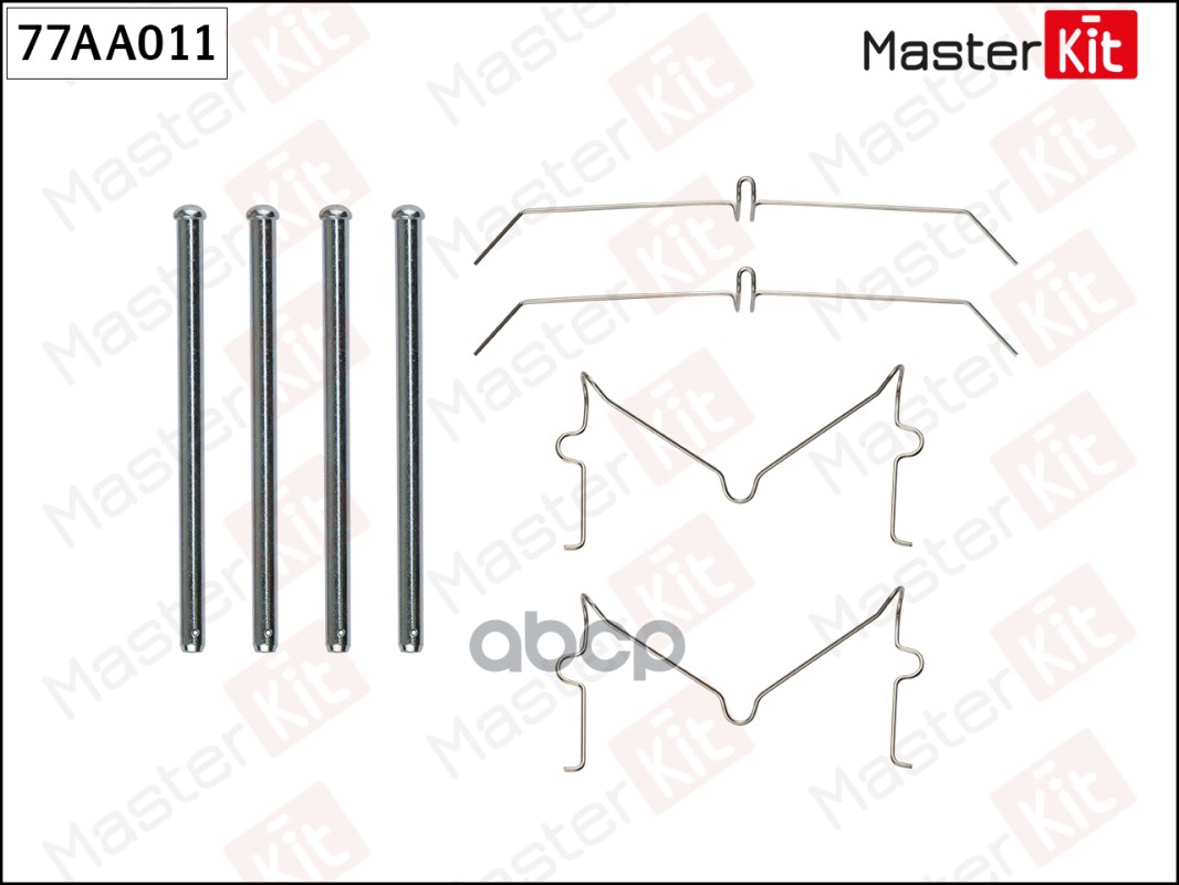 Комплект установочный дисковых колодок TOYOTA LAND CRUISER 08-92-, HILUX 01-84- 77AA011 MasterKit арт. 77AA011