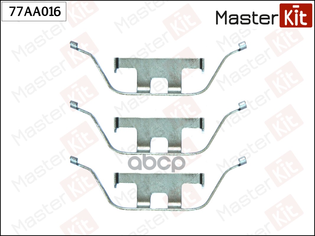 Комплект установочный тормозных колодок BMW X1(E84),7(F01,F02,F03,F04) 08-15 MasterKit арт. 77AA016
