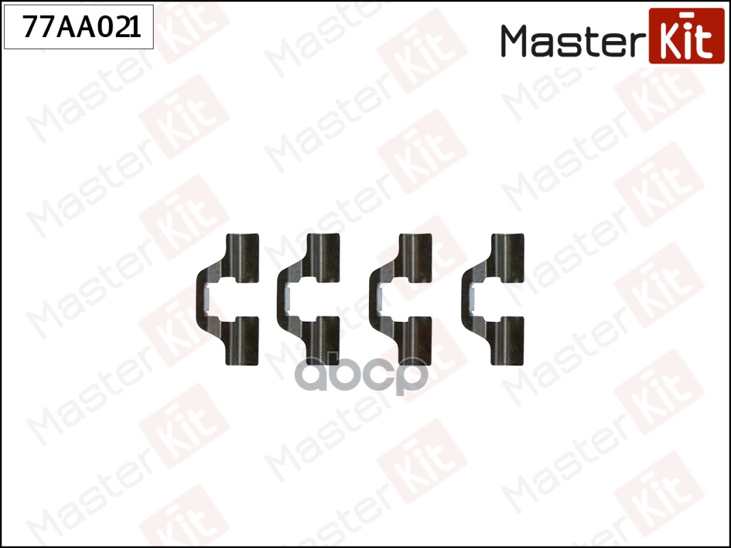 Комплект установочный тормозных колодок VW GOLF IV 1997-05 77ACL201 MasterKit арт. 77AA021
