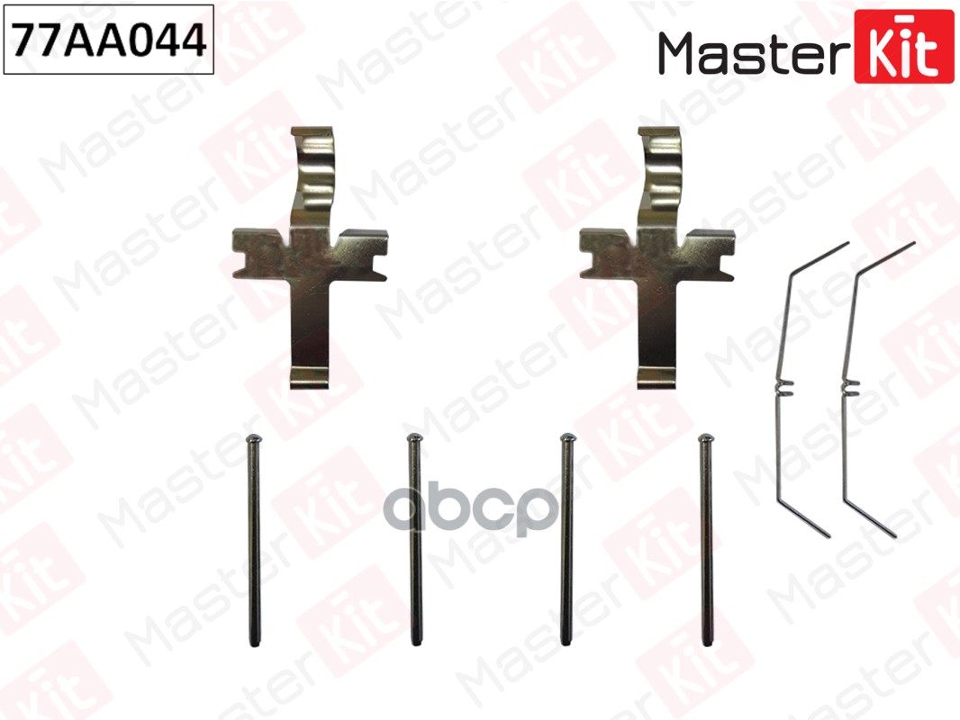 77AA044 Комплект установочный тормозных колодок Toyota HILUX VII (_N1_  _N2_  _N3_) 2004 - MasterKit арт. 77aa044