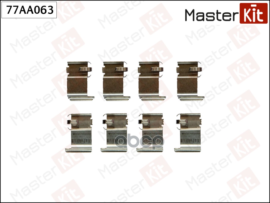 Комплект установочный тормозных колодок MITSUBISHI Lancer VI 95-03 77AA063 MasterKit арт. 77AA063