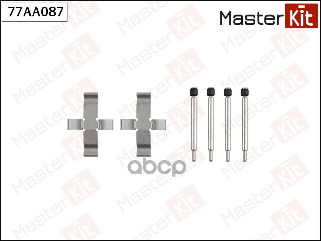 Комплект установочный тормозных колодок Audi 80 (81, 85, B2) 1978 - 1986 MasterKit арт. 77AA087