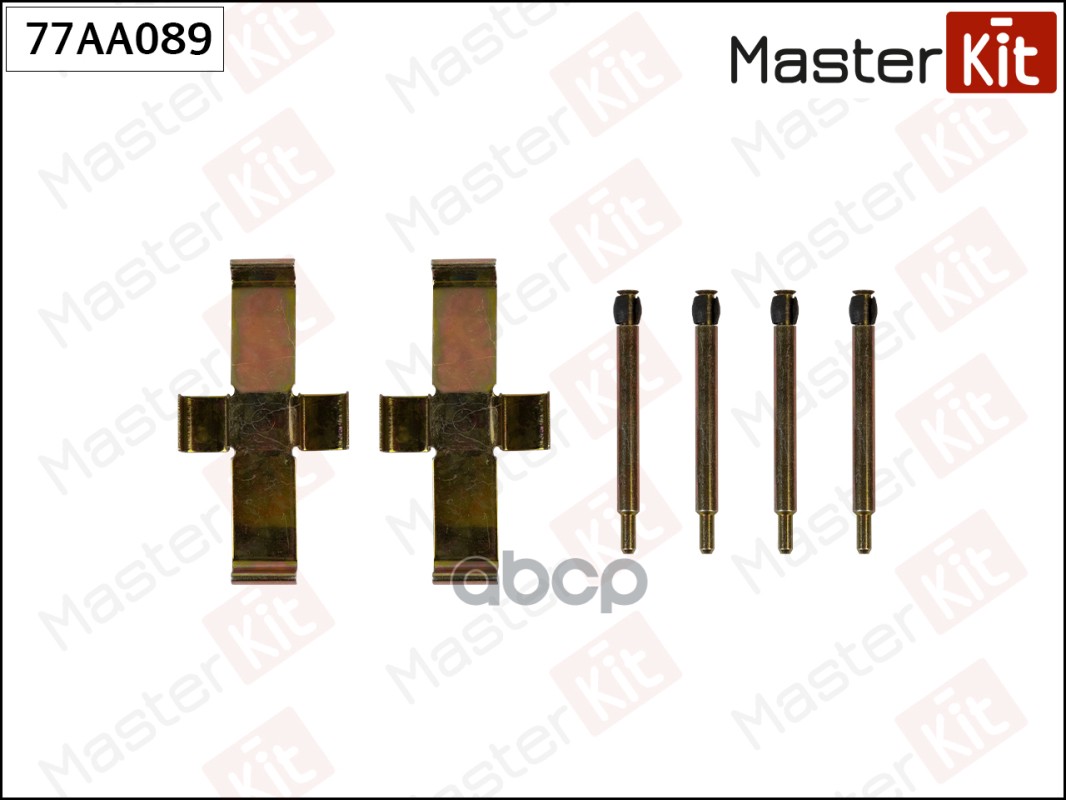 Комплект установочный тормозных колодок BMW 5(E12) 72-81,MB S-Class(W126) 79-91 MasterKit арт. 77AA089