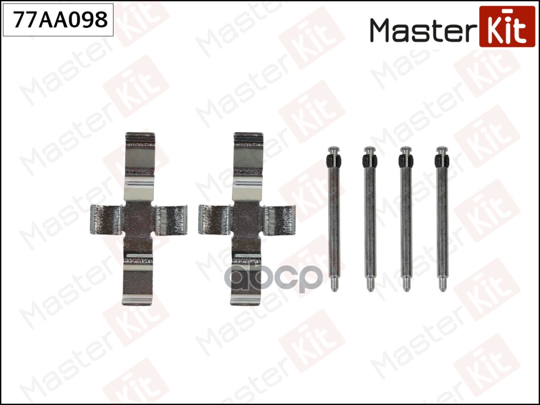 Комплект установочный тормозных колодок Mercedes-Benz СЕДАН (W123) 1976 - 1985 77AA098 MasterKit арт. 77AA098