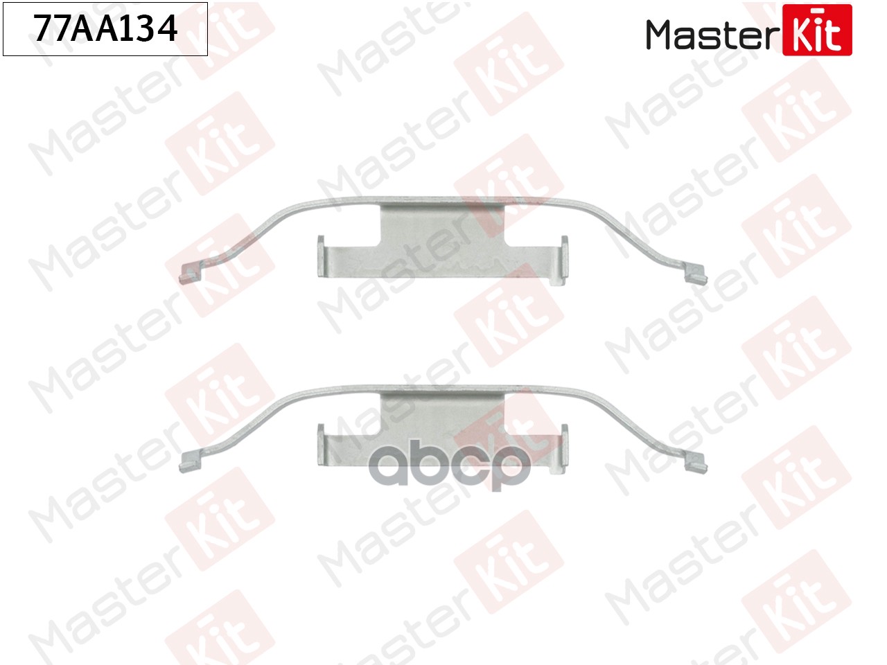 Комплект установочный тормозных колодок BMW 1 (E81, E87) 04 -12, 3 E36, E46, E90, 5 E34, X1 77AA134 MasterKit арт. 77AA134