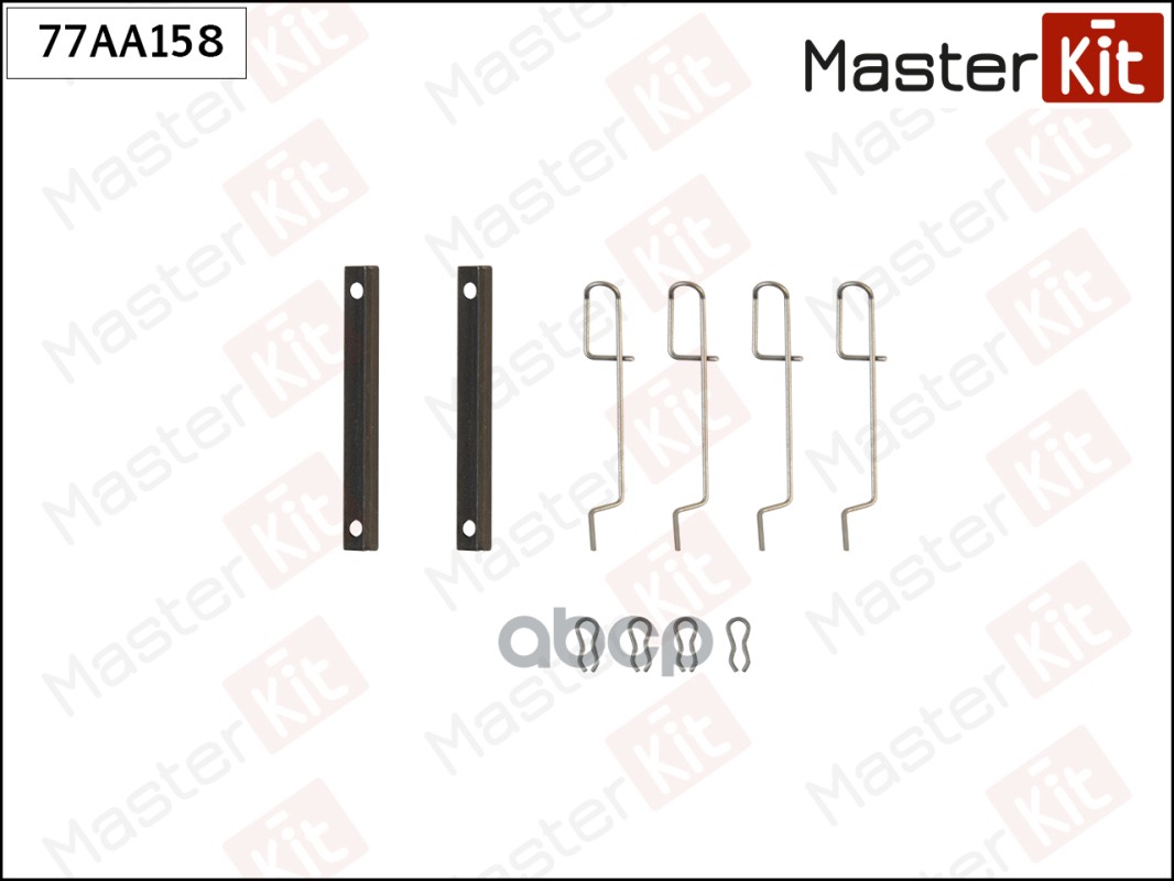 Комплект установочный тормозных колодок Peugeot 305 II (581M) 1982 - 1990 77AA158 MasterKit арт. 77AA158