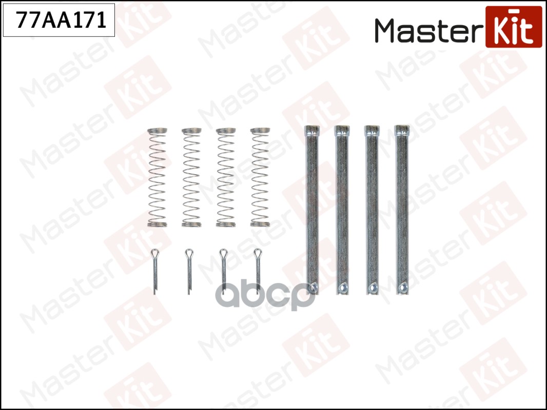 Комплект установочный тормозных колодок Land Rover Discovery I(LJ),Defender(L316) 89-16 MasterKit арт. 77AA171