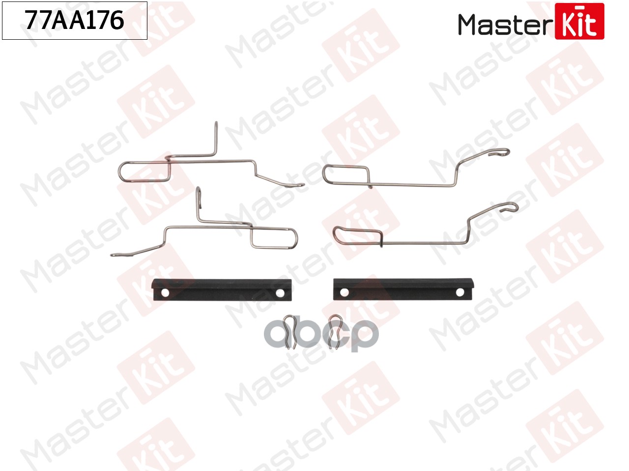 Комплект установочный тормозных колодок Peugeot 106 II (1) 1996 - 2005 MasterKit арт. 77AA176