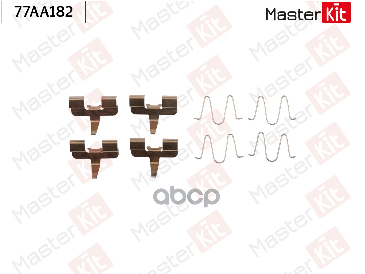 Комплект установочный тормозных колодок Mazda 323 F V(BA),MX-5 I(NA) 89-98 MasterKit арт. 77AA182