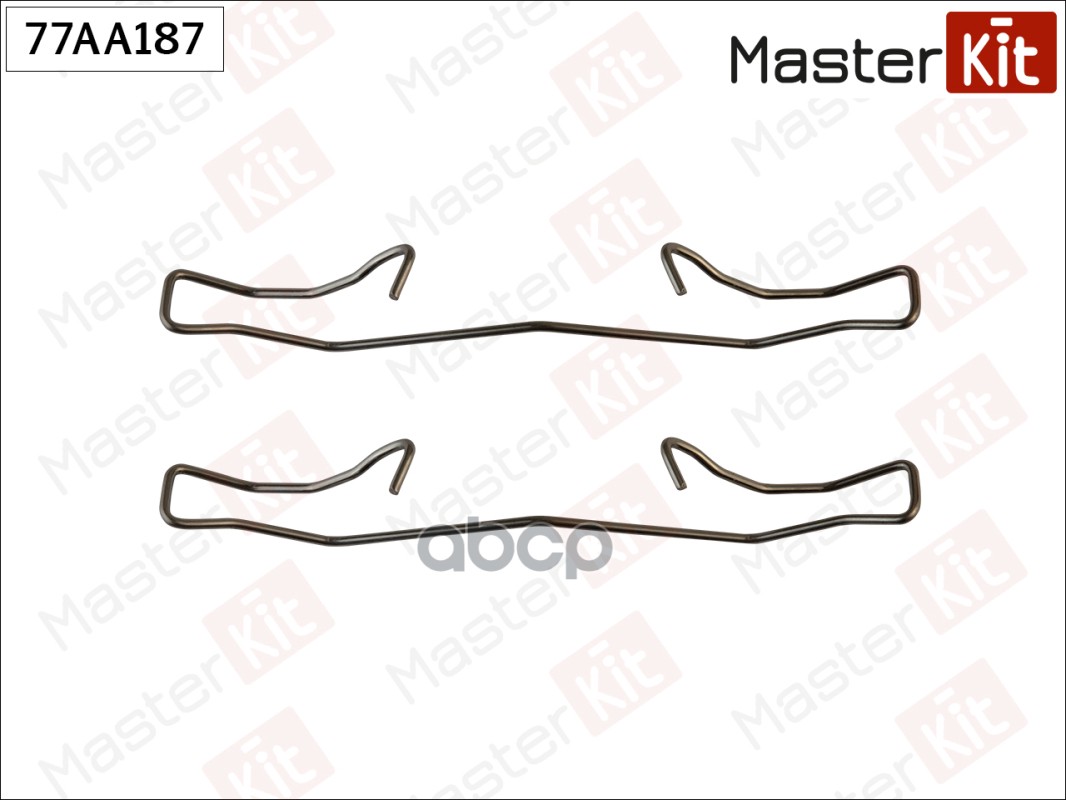 Комплект установочный тормозных колодок Renault Scenic II(JM0/1_) 03-,Peugeot 206 07- MasterKit арт. 77AA187